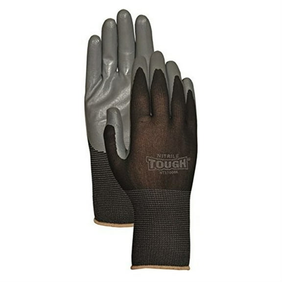 Bellingham Nitrile Glove, Black/Grey - Medium