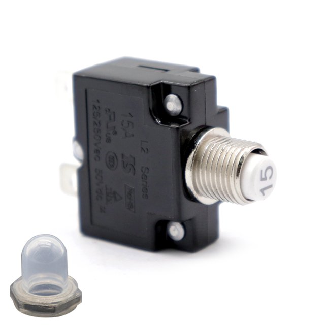 Yeacher AC 125/15A Interrupteur Thermique de Réinitialisation Protection contre les Surcharges