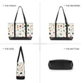 thumbnail image 6 of FORMRS Canvas Laptop Tote Bag for Women with 15.6" Computer Compartments Shoulder Handbag, Beige Vegetables Pattern, 6 of 7