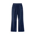thumbnail image 6 of Women's Casual Wide Leg Dress Pants Flattering High Waisted Pleated Flare Trousers with Adjustable Drawstring for Daily Wear, 6 of 7