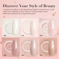 thumbnail image 4 of Set de uñas en polvo AZUREBEAUTY Nude Light Pink 6 colores, 4 of 8