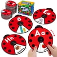 thumbnail image 3 of Coogam Jouet Interactif d'Apprentissage de l'Alphabet pour la Rentrée Scolaire, Jeu de Rotation de Chiffres et Lettres ABC, Cartes de Coccinelle avec Motif Animal, Jouet Éducatif Montessori Cadeau pour Bébé de 3 4 5 Ans, 3 of 5