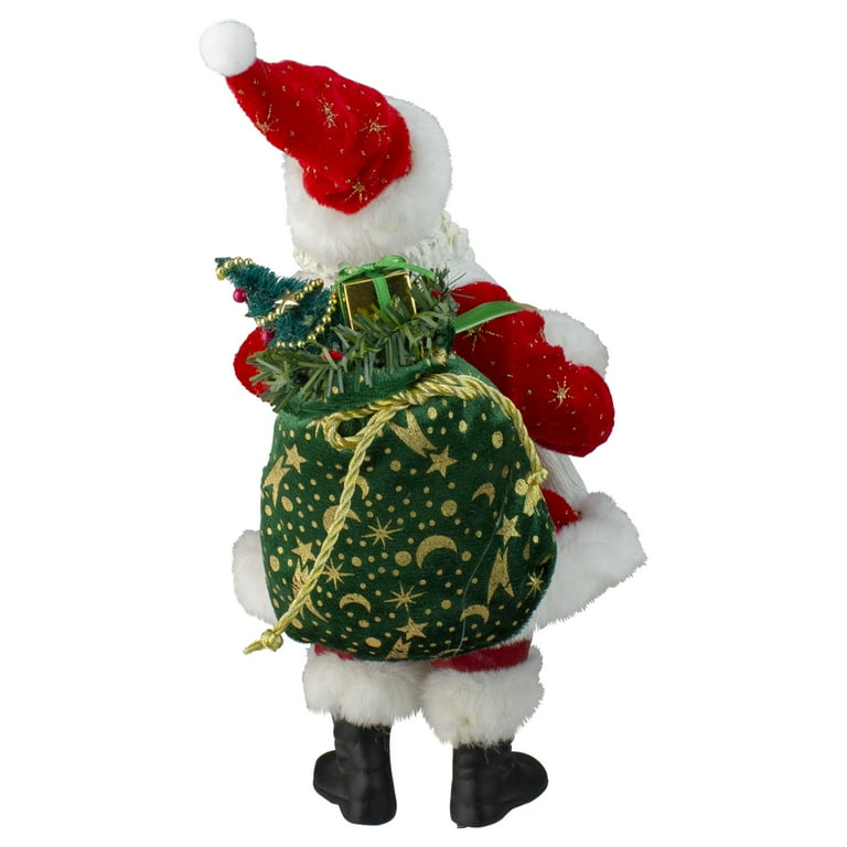 Kurt Adler 11-Inch Fabriché Santa Holding Dreidel - Walmart.com