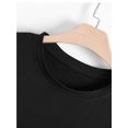 thumbnail image 2 of Men's Casual Street Style Black T-Shirt with Moon & Starry Sky Graphic - Soft Cotton, Round Neck, Short Sleeve, Versatile Summer Top, 2 of 5