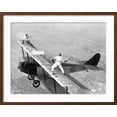 thumbnail image 2 of Art.com Daredevils Playing Tennis on a Biplane Photographic Print, Brown Frame Wall Art, 29" x 23", 2 of 5