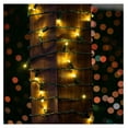 thumbnail image 2 of 34ft 100 LED Sun Warm White Christmas Lights Outdoor/Indoor, 4" Spacing, Green Wire String Lights for Festive Xmas Lighting, IP55, UL Listed, Dimmable, Connectable, 2 of 5