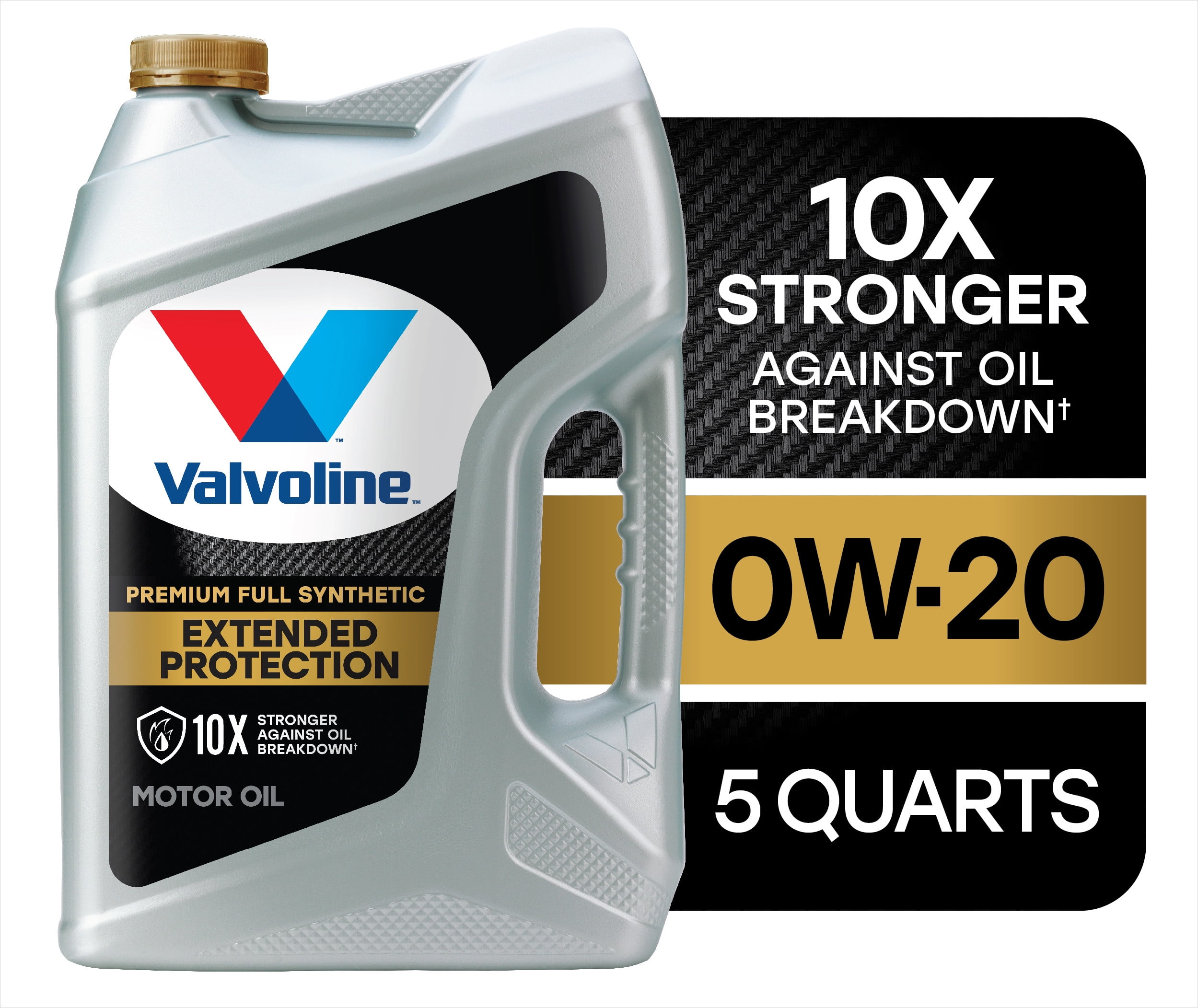 Valvoline Extended Protection Premium Full Synthetic 0W-20 Motor Oil 5 QT