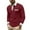 Wine3, variant on BLCHUNen Mens Long Sleeve Tee Shirts with Pocket Button Turndown Collar Pullover Lightweight Office Business Casual Tops