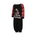 thumbnail image 3 of Qiylii Christmas Family Matching Sleepwear Set, Deer Print Tops+Plaid Trousers, 3 of 10