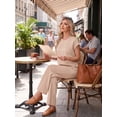 thumbnail image 4 of MINTREUS Two Piece Lounge Sets for Women Fall Short Sleeve Travel Vacation Outfits Set with Pocket and Wide Leg Pants, 4 of 8