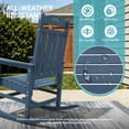 thumbnail image 3 of SUUNYN Set of 4 Outdoor Rocking Chairs, HDPE Porch Rockers for Patio Deck, All-Weather, 380lbs Load, Navy, 3 of 9
