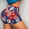 thumbnail image 4 of Fotbe American Stars2 Shorts Sin Costuras – Shorts Deportivos de Cintura Alta para Mujer, Elásticos para Gimnasio, Yoga, Running o Ciclismo-XX-Large, 4 of 8