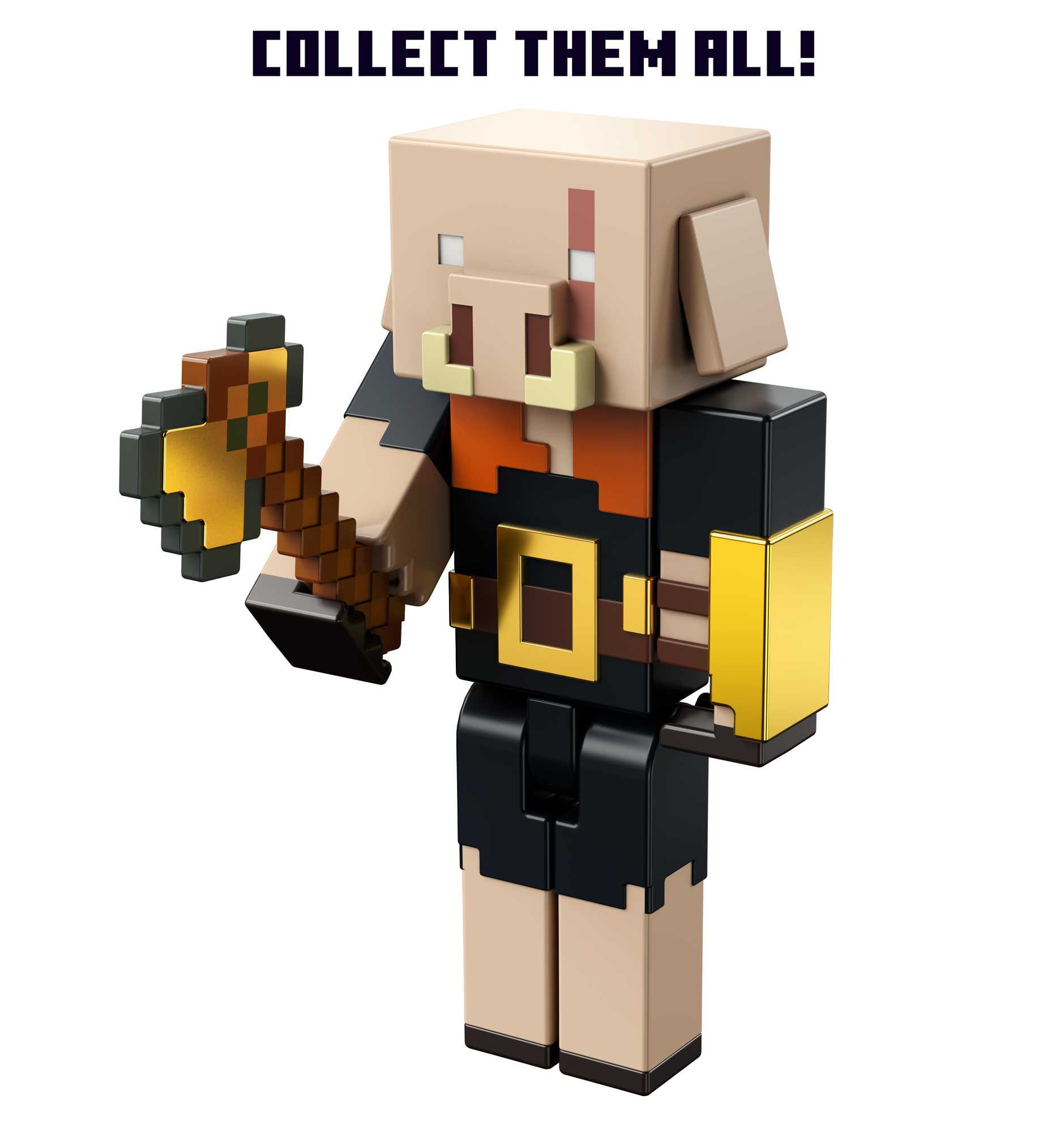 Minecraft Craft-A-Block Assortment Figures, Authentic Character Based on the Video Game