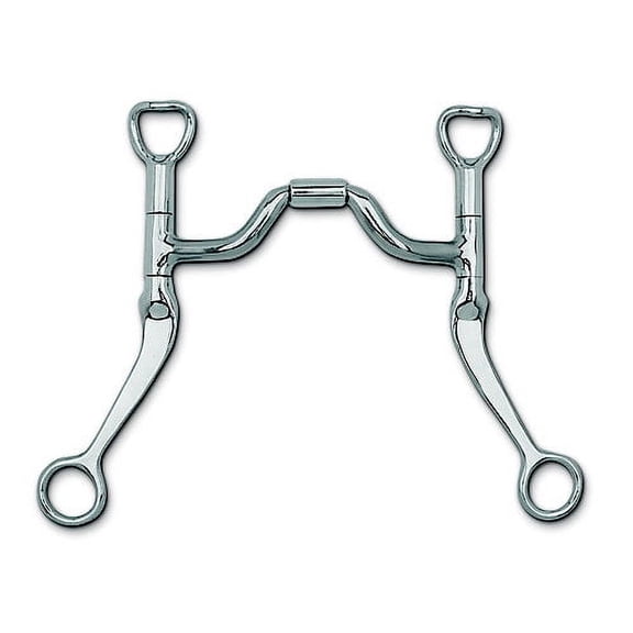 Myler Flat Shank with Medium Wide Ported Barrel MB 33 (5.5", Stainless Steel)