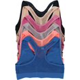 thumbnail image 5 of ToBeInStyle Womens Pack of 6 Comfortable and Supportive Racerback Sports Bras, 5 of 8