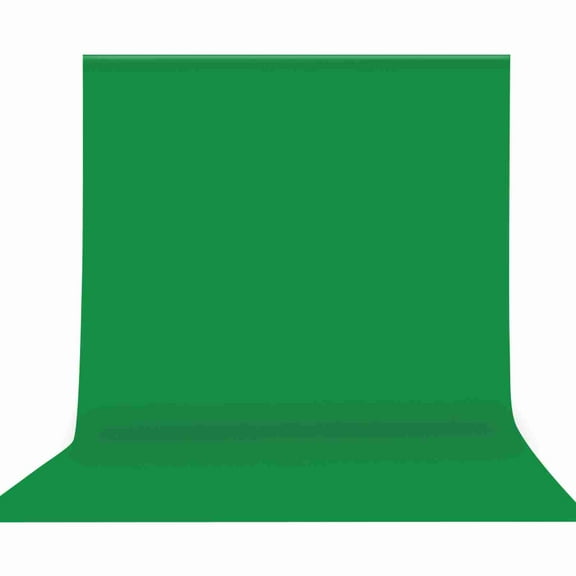 Green 2 X  / 6.6 X 10ft Professional Green Screen Backdrop Studio Photography Background Washable Durable Polyester-Cotton Fabric Seamless One-Piece Design For Portrait Product