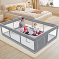 thumbnail image 1 of Parque infantil besuhot extra grande 188 x 127 cm para interiores y exteriores, 1 of 7