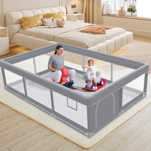 Parque infantil besuhot extra grande 188 x 127 cm para interiores y exteriores