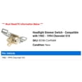 thumbnail image 2 of Headlight Dimmer Switch - Compatible with 1982 - 1994 Chevy S10 1983 1984 1985 1986 1987 1988 1989 1990 1991 1992 1993, 2 of 2
