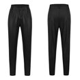 thumbnail image 4 of Pantalones de piel sintética para mujer, pantalones ajustados de cintura alta, 4 of 8