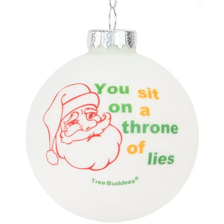 Tree Buddees You Site On A Throne of Lies Glass Christmas