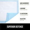 thumbnail image 3 of Gorilla Guard Disposable Puppy Pads, 100 Count, 5 Layer Pee Pads, Absorbent Changing Pad, 22x22 in, 3 of 10