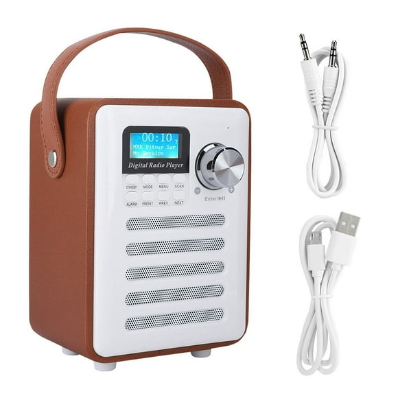 ZOUSSIQI Mini Portable DAB/DAB+ FM Digital Internet Radio Bluetooth Wireless Speaker EL225#38698
