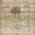 thumbnail image 1 of Ahgly Company Machine Washable Indoor Square Traditional Dark Almond Brown Area Rugs, 7' Square, 1 of 7