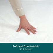 AllerEase CleanBoost Plush Knit Mattress Cover Protector, Twin - Fitted, w/ Straps, Waterproof