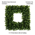 thumbnail image 3 of Pure Garden 16.5-Inch Indoor/Outdoor Artificial Greenery Boxwood Wreath for Frontdoor, Summer/Spring Decor, Green, 3 of 7