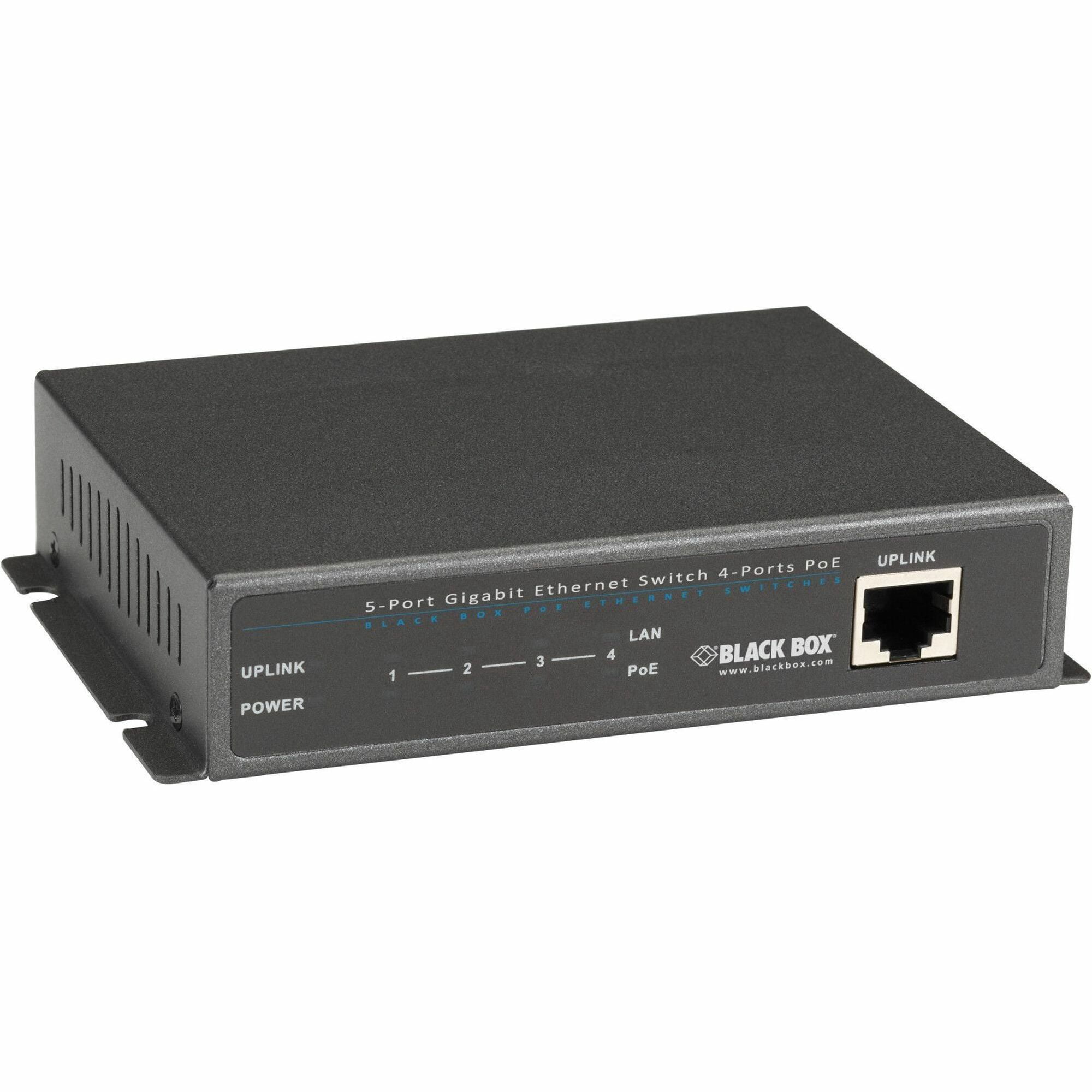 Black Box LPB1200 Series Gigabit Ethernet 1000-Mbps PoE+ Switch