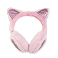 thumbnail image 5 of Eoperou Korean Style Cats Ear Decor Heart Pattern Plush Earmuffs Winter Soft Thickened Plush Headband Ear Warmer, 5 of 8