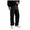 Black, variant on Men's Track Pants Straight Leg Acitve Streetwear Elastic Waist Parachute Pants with Pockets Black for Size L