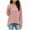 1-Pink, variant on Womens Tops Plus Size Long Sleeve Round Neck Casual Sweatshirt Shirts Fall Pullover Solid Color Tops Red XXL