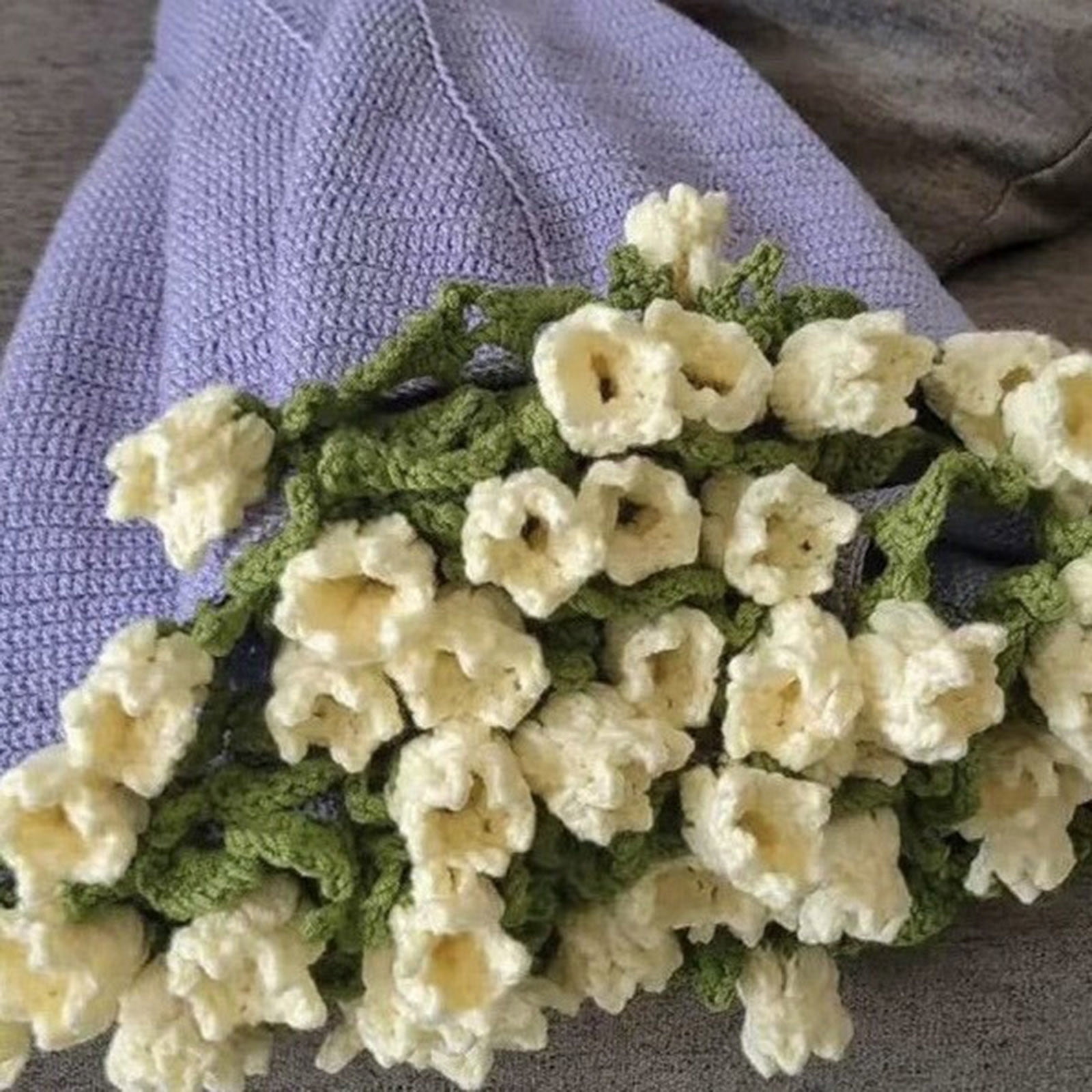 Crochet Kit Beginners for Blanket Rose Flowers Bouquet Crochet Kit Floral DIY Knitting Starter Kit With Crochet Yarn Step-By-Step & Instructions for Mother'S Day Gifts