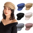 thumbnail image 5 of Fashion Summer Cotton Linen Women Flat Cap Berets Navy Hats Octagonal Cap WHITE, 5 of 8