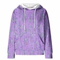 thumbnail image 4 of Women Waffle Hoodies,2024 Women Oversized Hoodies Casual Basic Waffle Long Sleeve Pullover Top Hooded Sweatshirt with Pocket, 4 of 4