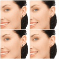 thumbnail image 6 of 12 Pairs Surgical Stainless Steel Flat Back Birthstone Cubic Zirconia Stud Earrings, Gold Plated Screw Back Round Star Heart Flower Hexagon Triangle CZ Stud Earrings Set, 6 of 8