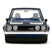 1972 Datsun 620 Pickup Truck Blue Metallic and Cream JDM Tuners Series 1/24 Diecast Model Car by Jada