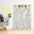 thumbnail image 6 of 12.5"x9" Simple Marble Clipboards, Standard A4 Letter Size Nursing Clipboard with Low Profile Metal Clip Decorative Clip Board for Office Supplies,Silver, 6 of 7