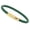 5 - Bayonet Snap Gold, variant on Unisex Men's Genuine Leather Stainless Steel Magnetic Clasp Bracelet Green-7 - Bayonet Snap Silver