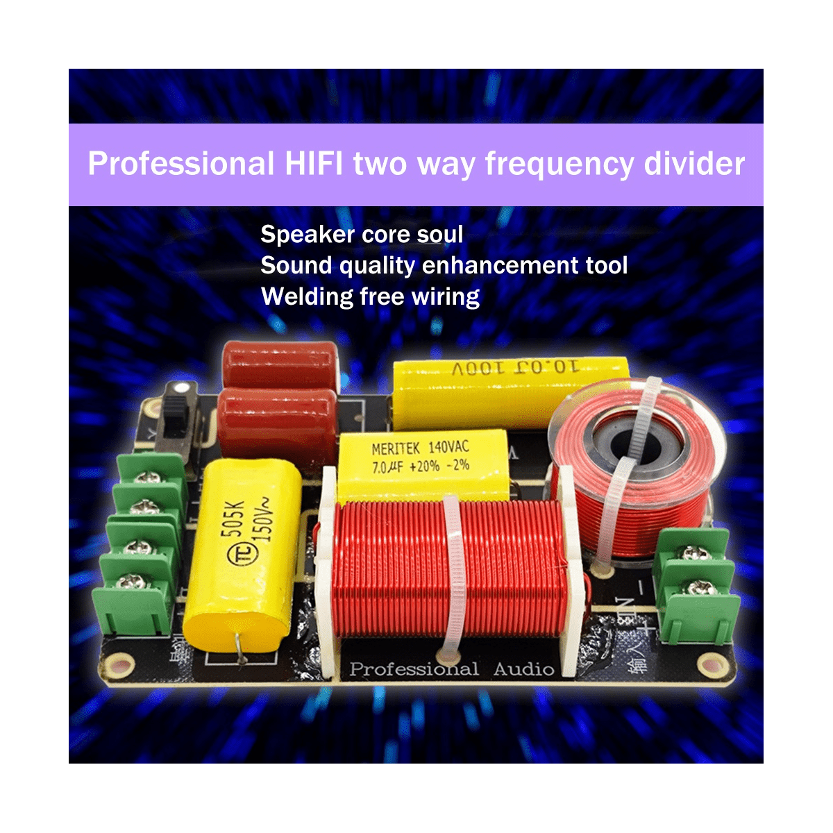 Crossover Audio 2 Vie Alti+ - Divisore Di Frequenza HiFi Per Altoparlanti Da Scaffale - Foto 3