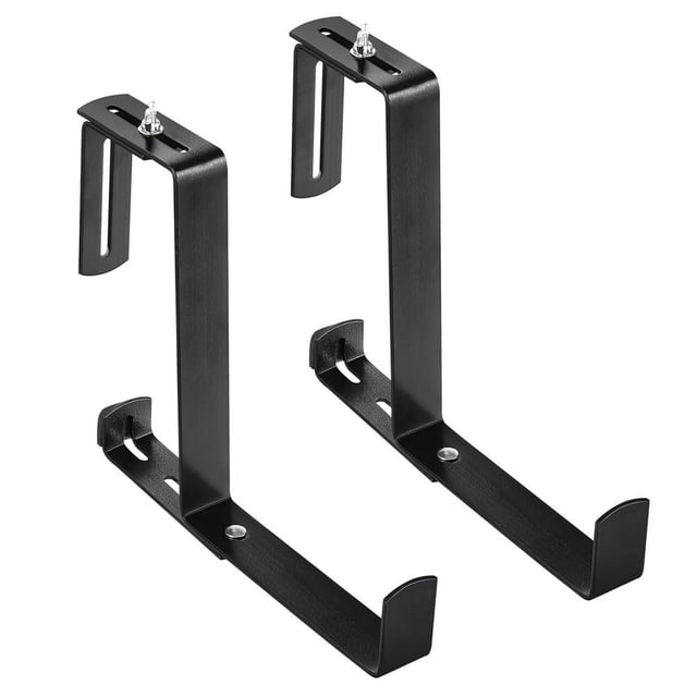 LEEYNEER Planter Brackets Box Bracket Flower Railing Window Holder Pot Boxes Plant Hanging Deck Rail Railings Hanger Balcony