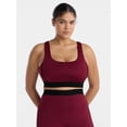 thumbnail image 2 of Avia Women's Flocked Banded Shine Sports Bra, Sizes XS-XXXL, 2 of 6