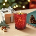 thumbnail image 5 of Christmas Votive Candle Holders: Glass Tealight Candle Holder Tea Candle Holder for Jar Candles Candle Cup for Table Centerpiece Home Xmas Party Decorations Gifts （Red）, 5 of 7