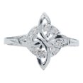 thumbnail image 1 of JOYARIS Anillo Nudo De Bruja Celta Diamantado Zirconias Plata S925 Talla 7.5 AN-0000593, 1 of 2