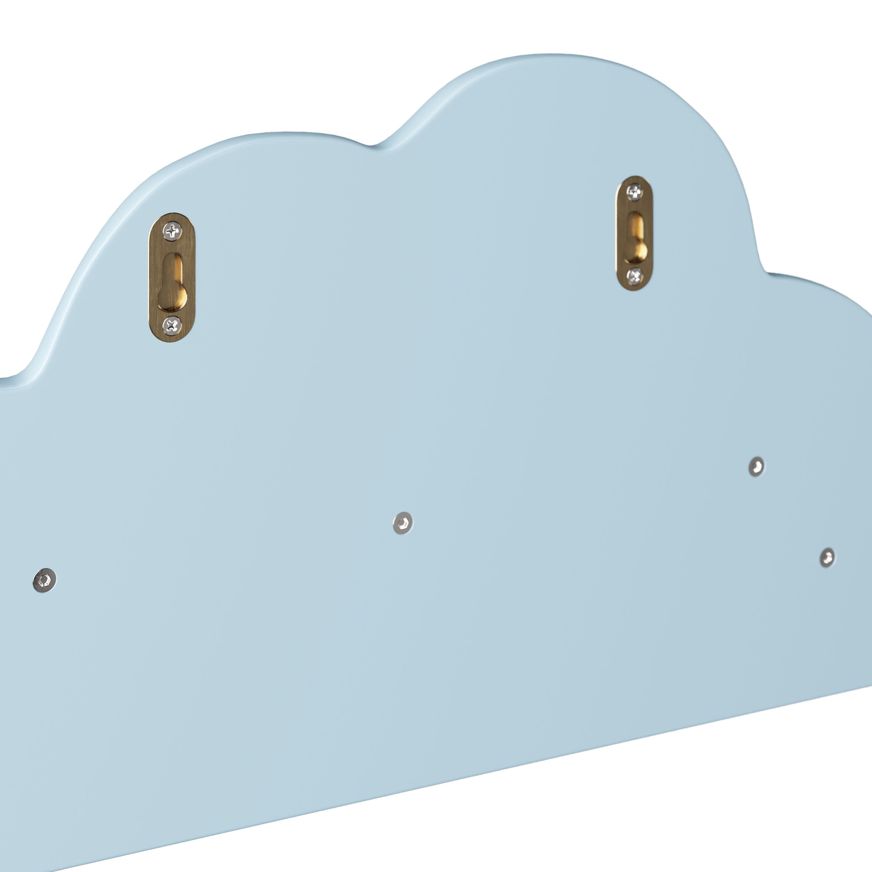 Mainstays Kids Cloud Shaped Decorative Wall Shelf, Light Blue