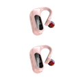 thumbnail image 3 of Bearachild Auricular Inalámbrico Recargable Auricular Pantalla digital Compatible con Bluetooth 5.0 Auricular Auricular colgante, Rosa Type1 NO1, 3 of 6