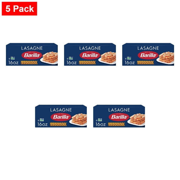 Barilla Wavy Lasagne Pasta 16 oz - 5 Pack