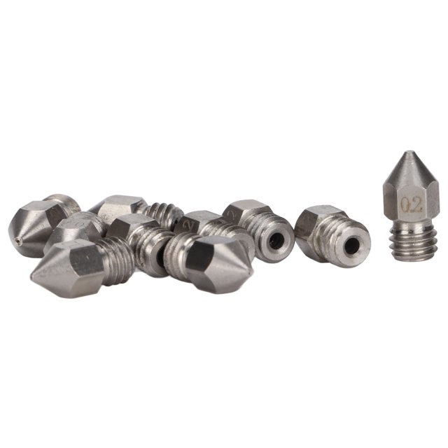 Kit de impresora D, 10 boquillas para impresora 3D Kit de boquillas para impresora D Boquillas para impresora D Construcción robusta
